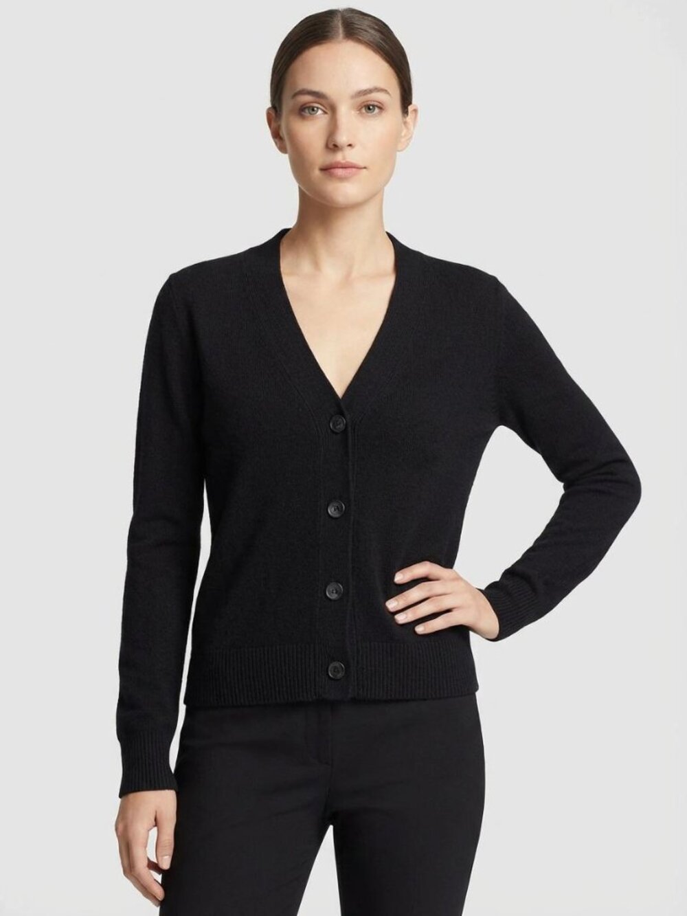 Vince - Cashmere V-Neck Button-Up Cardigan - Sz S
